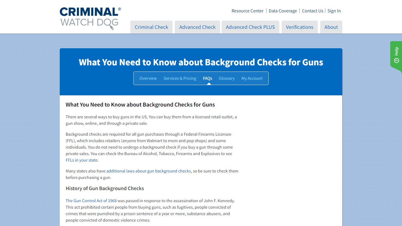Background Checks for Guns: What Do You Need to Know? - CriminalWatchDog